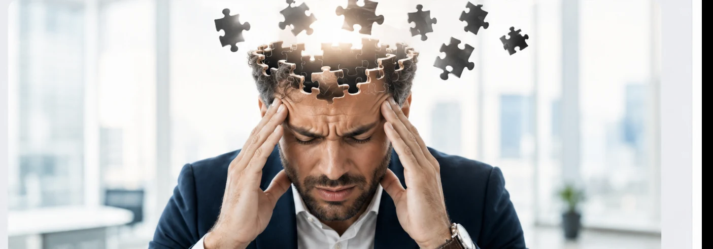 Business leader considering a serious operational risk and response